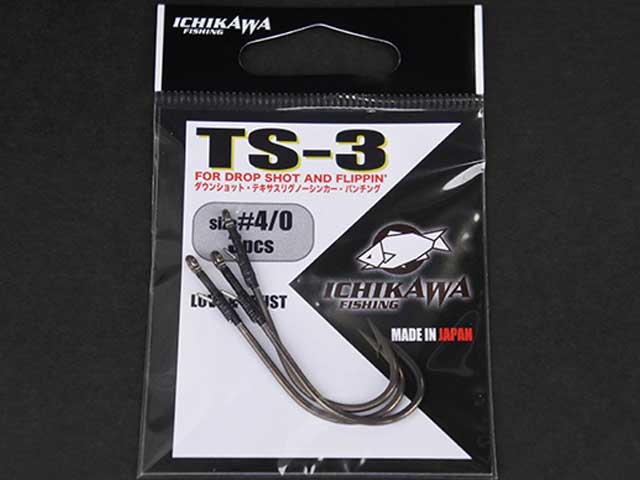 つり具 ｔｅｎ ｅｃ本店 イチカワフィッシング ｉｃｈｉｋａｗａｆｉｓｈｉｎｇ ｔｓ ３ パンチング フリッピング ワーム用ストレートフック サイズ ２ ０ 入数 ４本