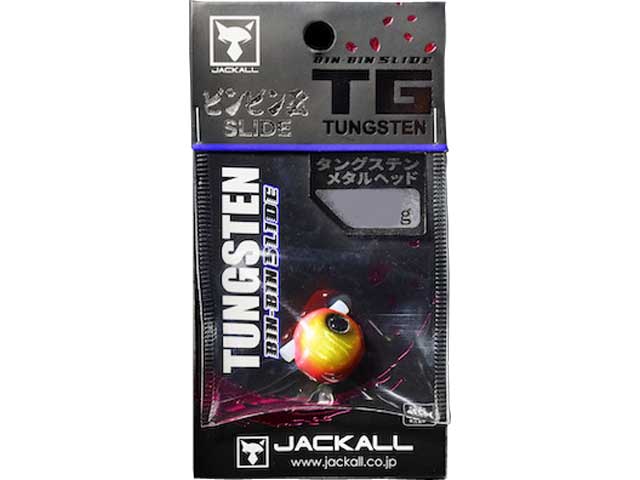 つり具・ＴＥＮ ＥＣ本店 /ジャッカル／ＪＡＣＫＡＬＬ ＴＧ ビンビン玉スライドヘッド ４５ｇ （ヘッド単体 高比重タングステン製 タイラバ／鯛カブラ）  カラー／レッドレッド