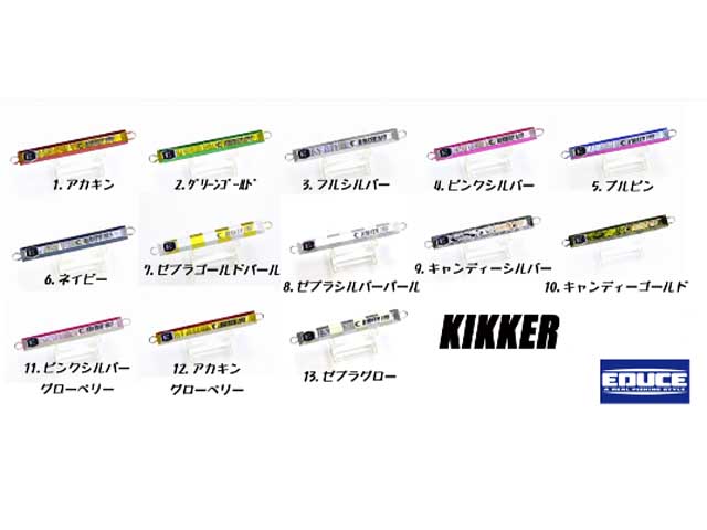 つり具・ＴＥＮ ＥＣ本店 /エデュース／ＥＤＵＣＥ キッカー ２１０ｇ （KICKER 多面体型オフショア用メタルジグ） カラー／レッド