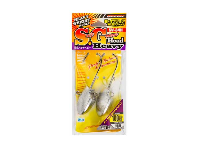 つり具 ｔｅｎ ｅｃ本店 デコイ ｄｅｃｏｙ Sv 34h ｓ ｇ ヘッドヘビー フックサイズ １０ ０ 船 オフショア特化型ジグヘッド サイズ １００ｇ フックサイズ １０ ０ 入数 ２本